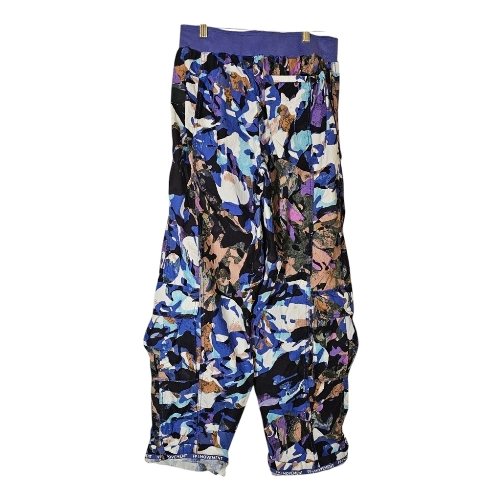 FP Movement by Free People Mesmerize Me Cargo Pants in Violet Splendor Camo - Picture 9 of 12